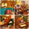 Cherish Time Dollhouse Kit - Miniature Wizardi Roombox Kit with LED Light F07M51-75-ES008-A